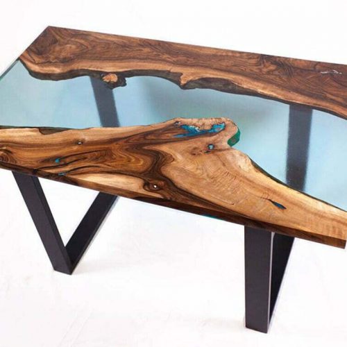 Live edge walnut coffee table