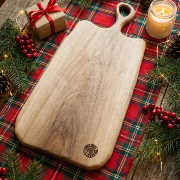 Deska do krojenia i serwowania z jednego kawłaka orzecha / deska dla władcy kuchni, prezent na święta